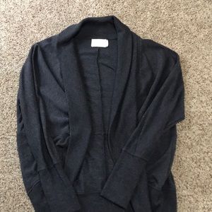 Dark gray dolman style cardigan